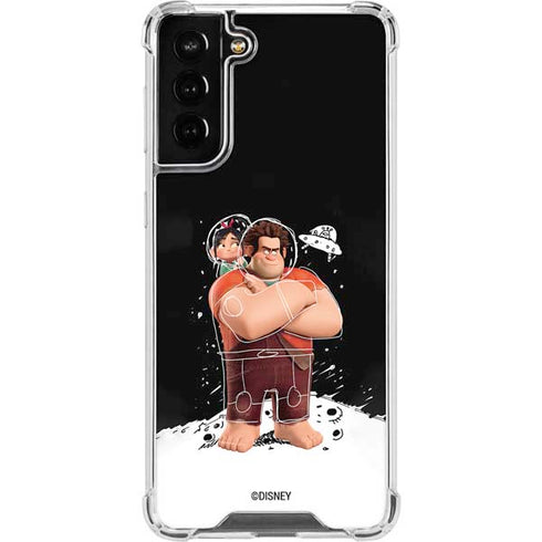 Disney Wreck-it Ralph And Vanellope Space Sketch Galaxy S21 FE Clear Case